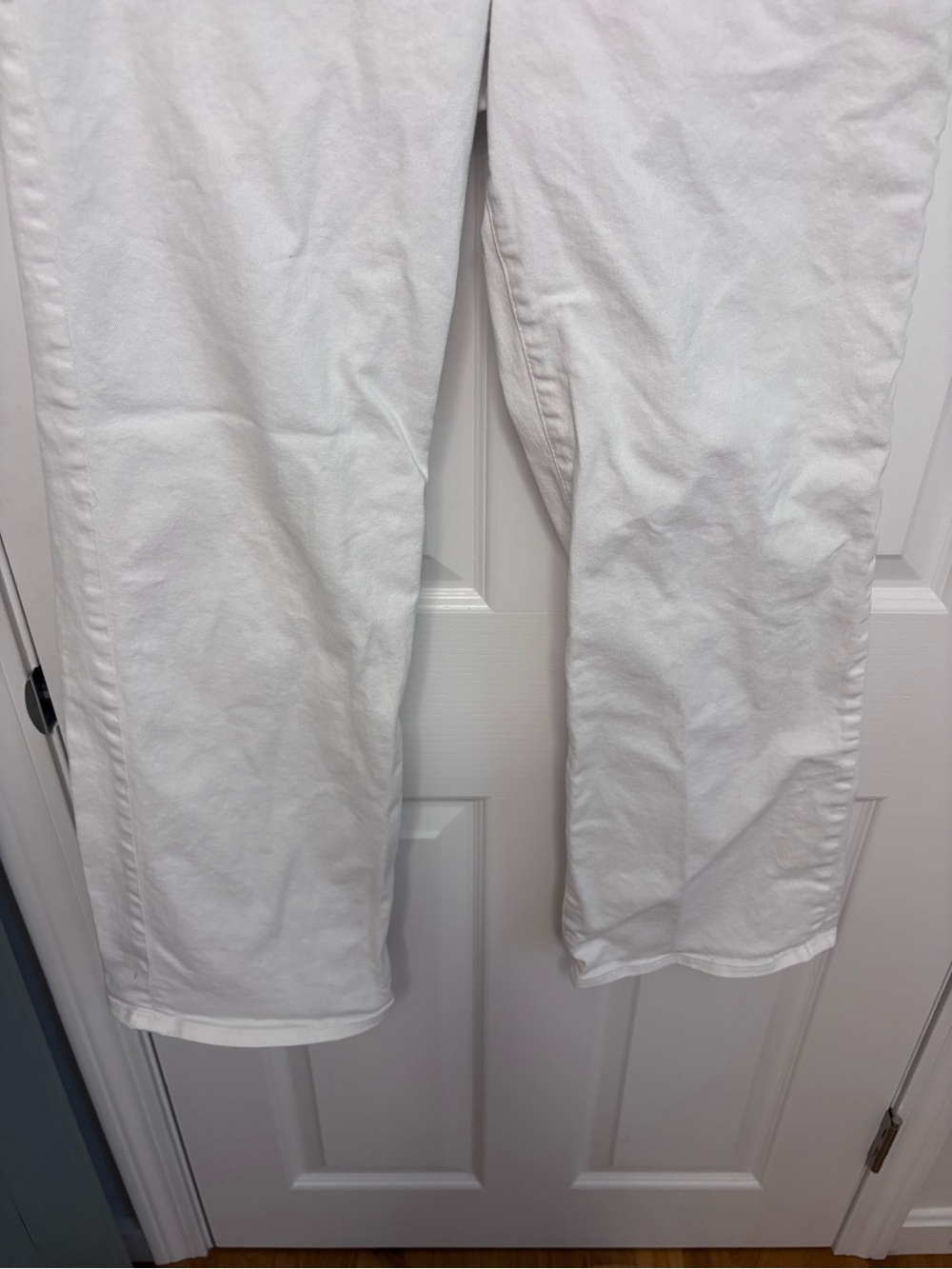 J. Crew Full length Slim White Wide Leg Jeans in white - Picture 5 of 15